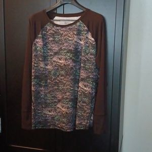 TEK GEAR Women's Dark Purple Long Sleeve Size 2X